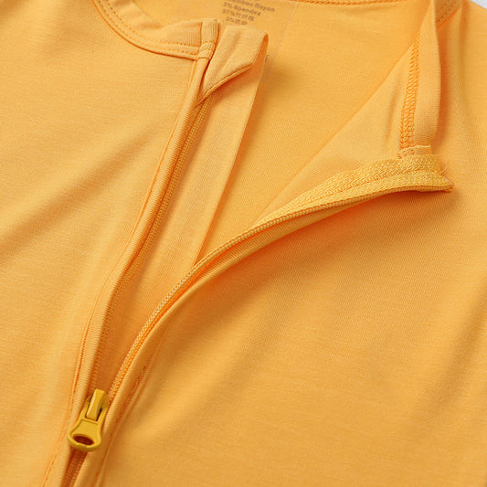 Bamboo Fiber Baby Jumpsuit - Zipper Romper