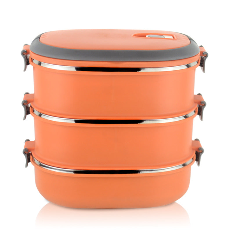 Stainless Steel Portable Lunch Box - Multi-Layer Food Container