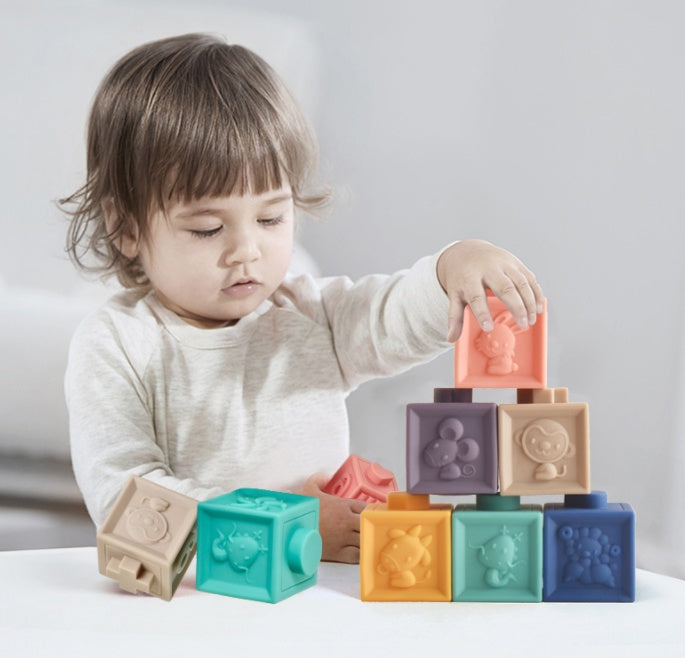 Animal Relief Soft Building Blocks - Educational Toy for Kids