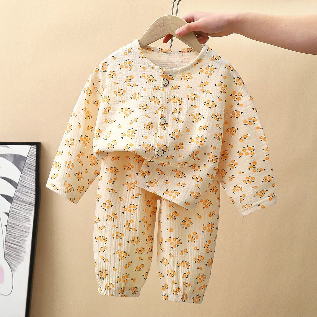 Cartoon Cotton Children's Pajama Set - Cozy Sleepwear