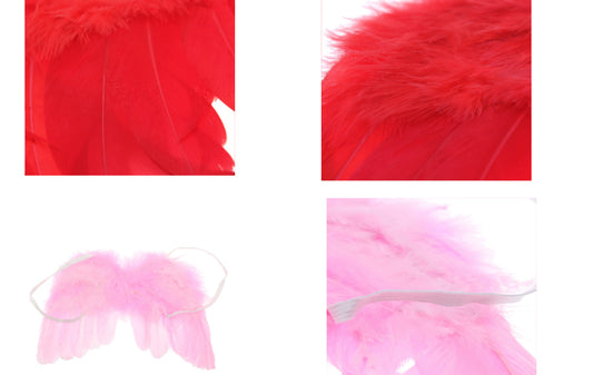 Children's Angel Feather Wings - Hair Accessories Set