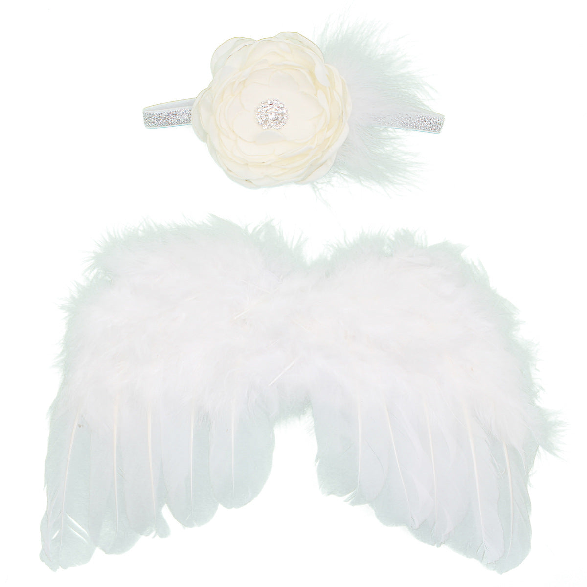 Children's Angel Feather Wings - Hair Accessories Set