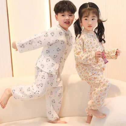 Cartoon Cotton Children's Pajama Set - Cozy Sleepwear