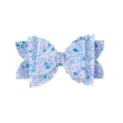 Girl's Hair Accessories - Sequined Double-Layer Bow