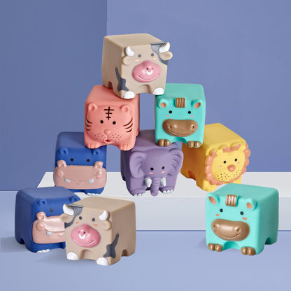 Animal Relief Soft Building Blocks - Educational Toy for Kids