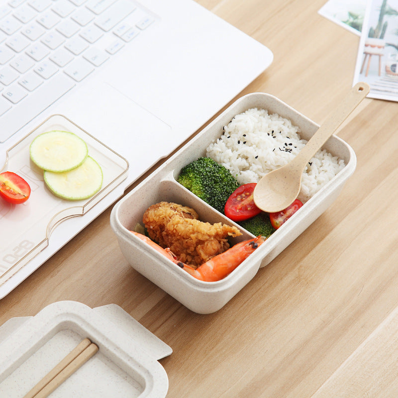 Wheat Straw Fiber Lunch Box - Eco-Friendly Food Container