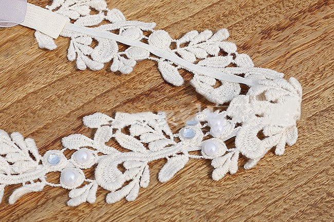 Children's Hair Accessories - Lace Mesh Bow Headband