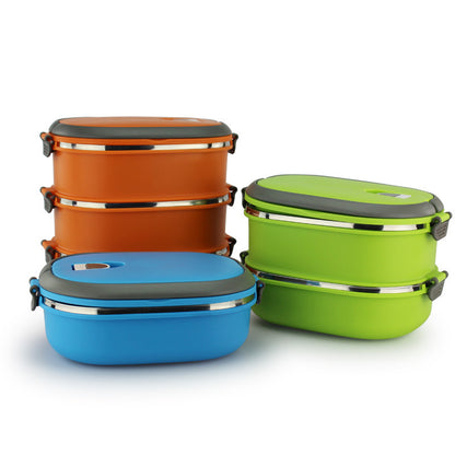 Stainless Steel Portable Lunch Box - Multi-Layer Food Container