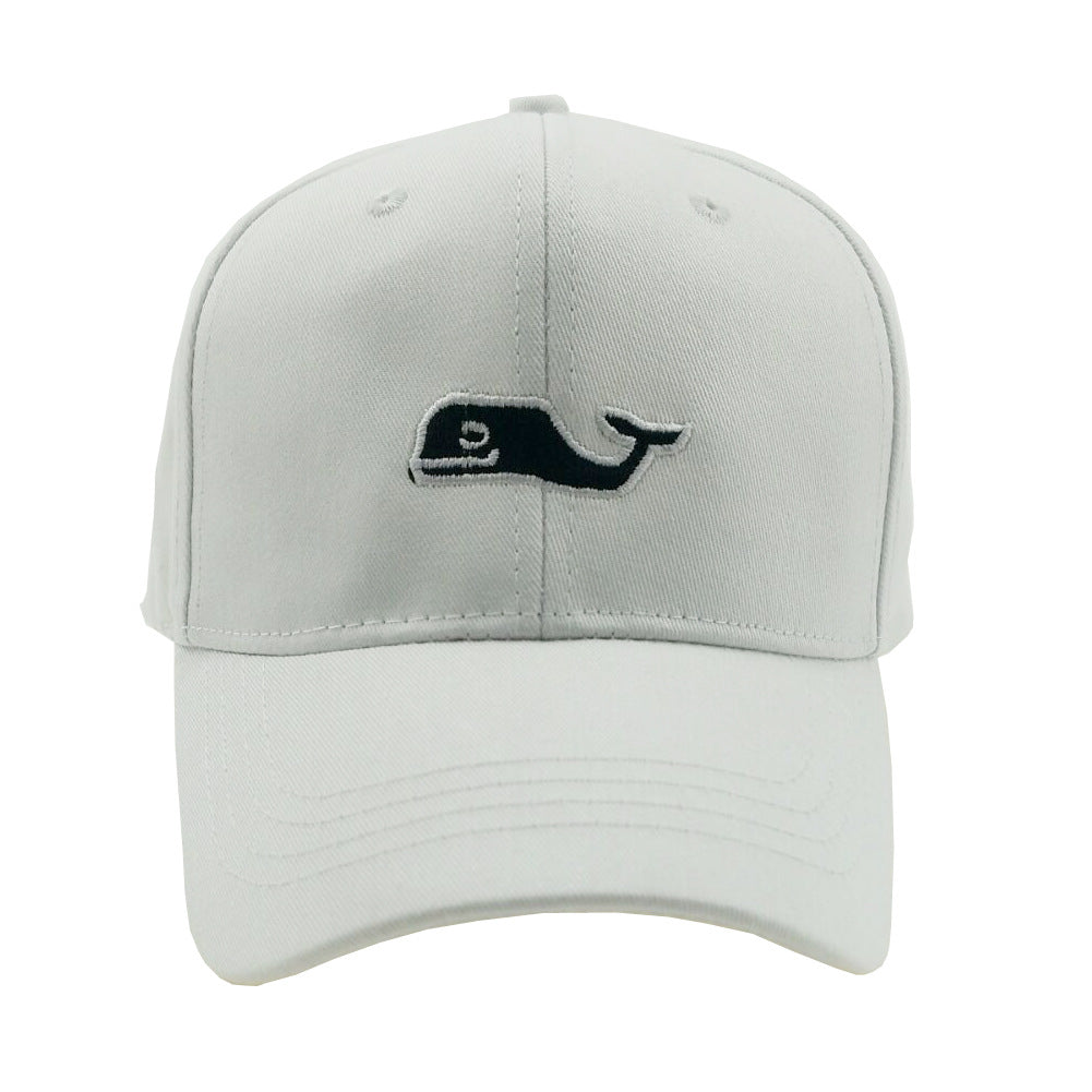 Whale Outdoor Cap - Embroidered Cotton Baseball Hat