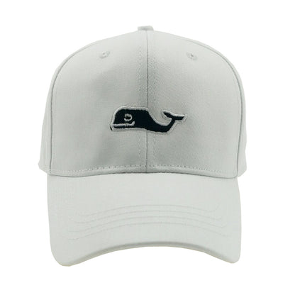 Whale Outdoor Cap - Embroidered Cotton Baseball Hat