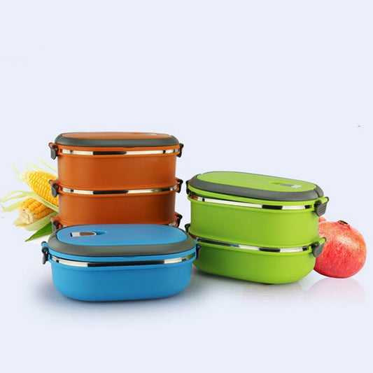 Stainless Steel Portable Lunch Box - Multi-Layer Food Container