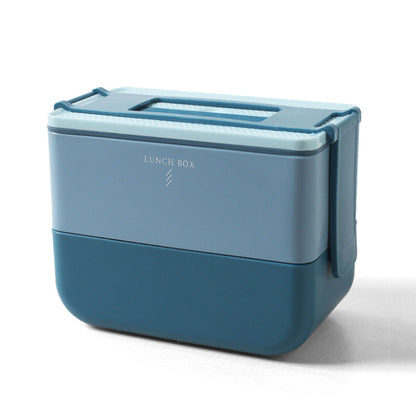 Japanese-Style Lunch Box - Double-Layer Microwave Safe