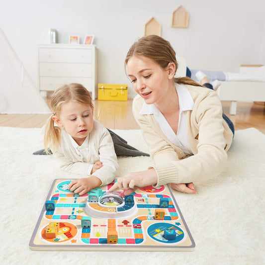 Flying Chess Board Game - Interactive Family Game for Kids