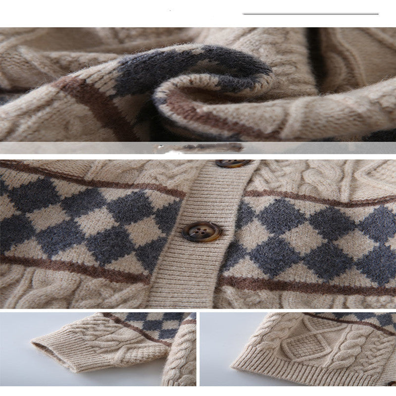 Casual Children's Autumn Knitted Cardigan - Kids Sweater