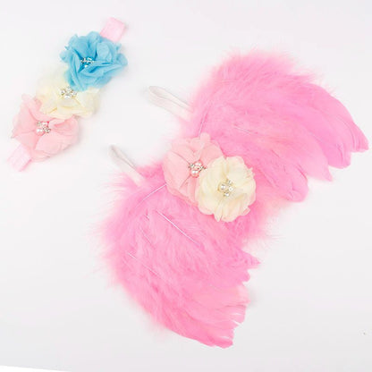 Newborn Photography Angel Wing Set - Baby Photo Props