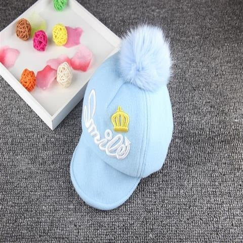Baby Woolen Cap - Warm Winter Hat for Girls
