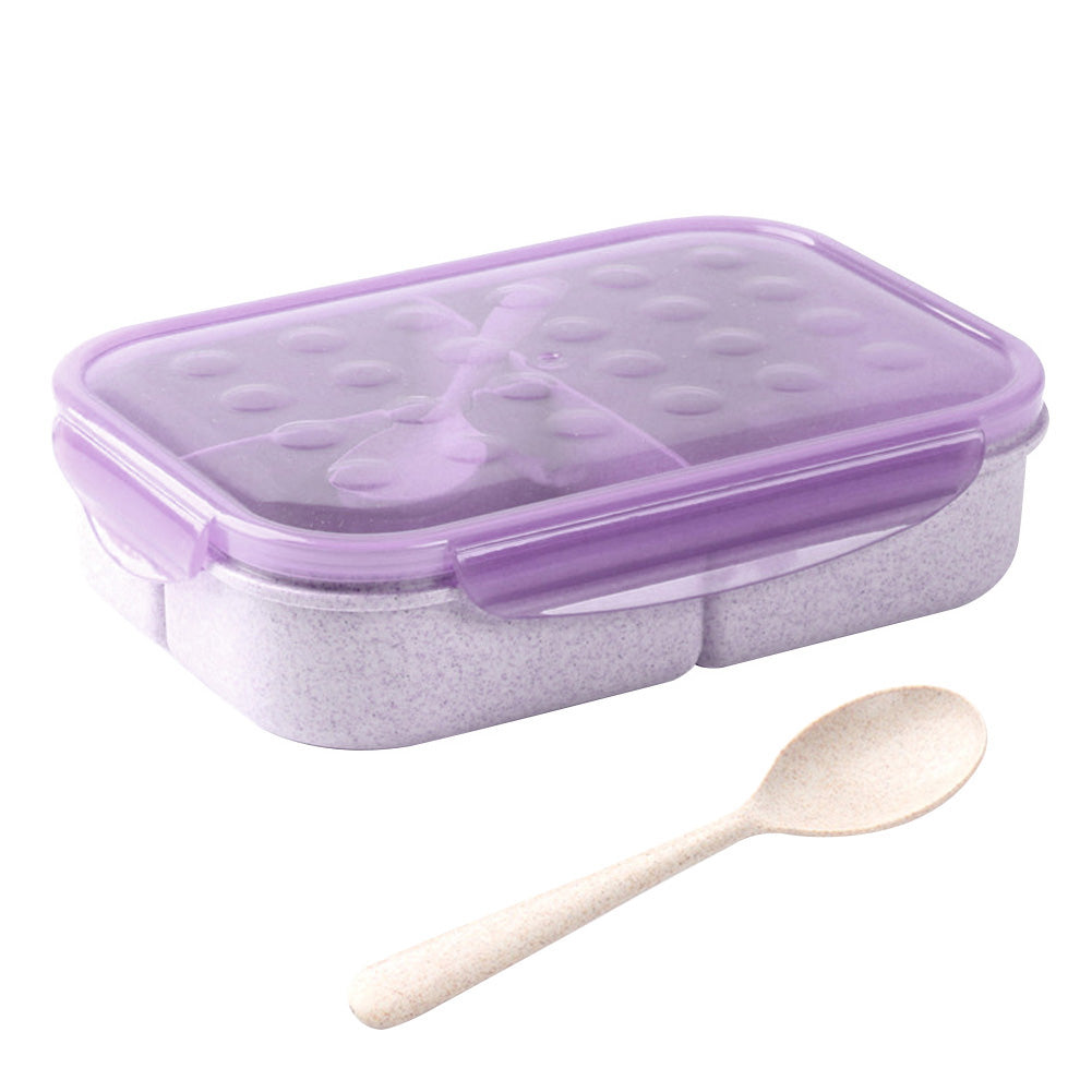 Wheat Straw Divided Lunch Box - Eco-Friendly Bento Box