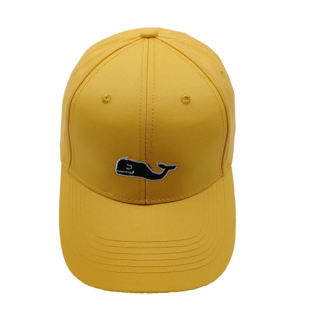 Whale Outdoor Cap - Embroidered Cotton Baseball Hat