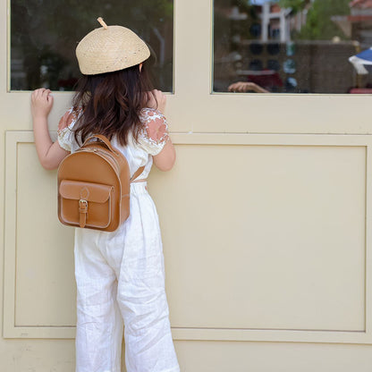 Kid's Small Schoolbag - Girl's PU Backpack