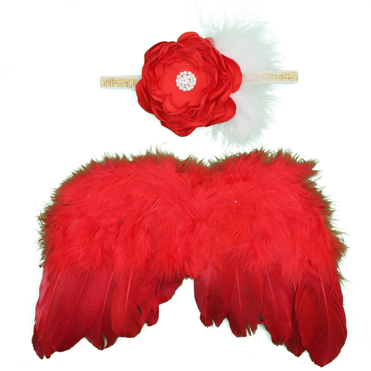 Children's Angel Feather Wings - Hair Accessories Set