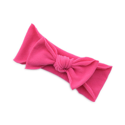 Baby Hair Accessories - Solid Color Knotted Headband