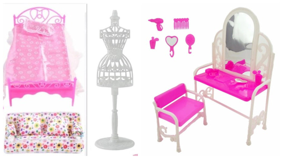 Bedroom Furniture Dressing Table - Doll Accessories Set