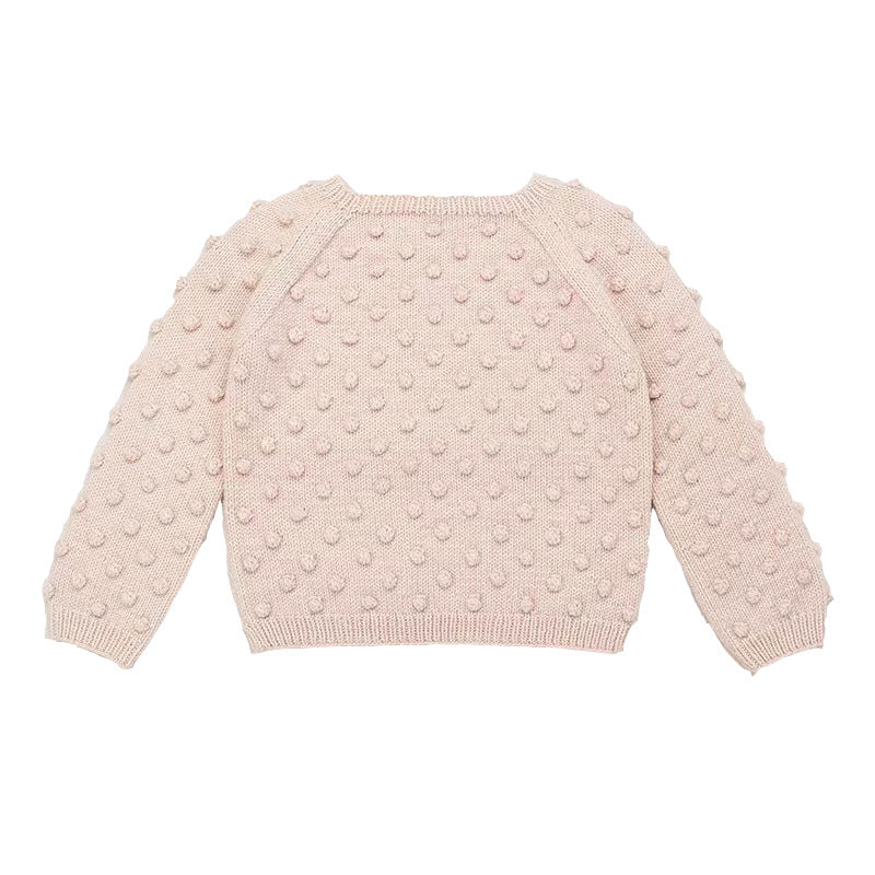 Girls' Popcorn Sweater - Pullover Top for Kids