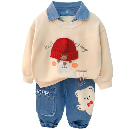 Baby Boy Split Suit - Two-Piece Outfit Set