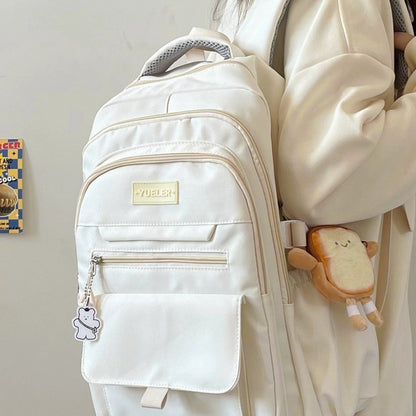 Large Capacity Simple Backpack - Stylish Casual Bag