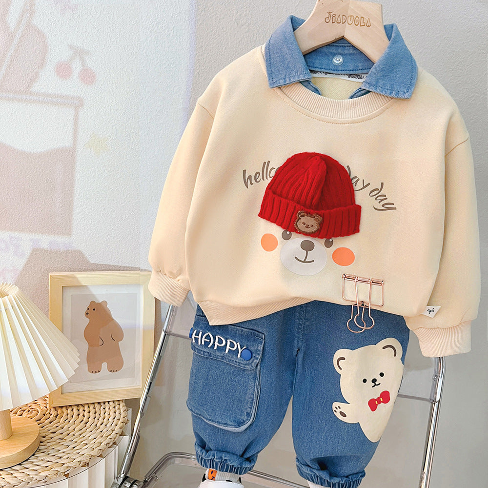 Baby Boy Split Suit - Two-Piece Outfit Set