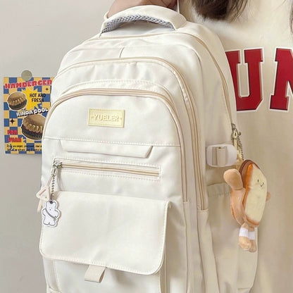 Large Capacity Simple Backpack - Stylish Casual Bag