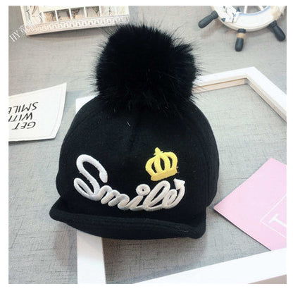 Baby Woolen Cap - Warm Winter Hat for Girls