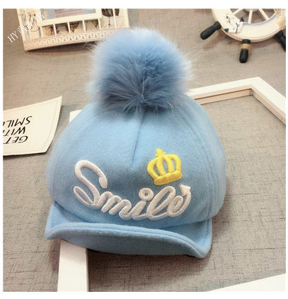 Baby Woolen Cap - Warm Winter Hat for Girls