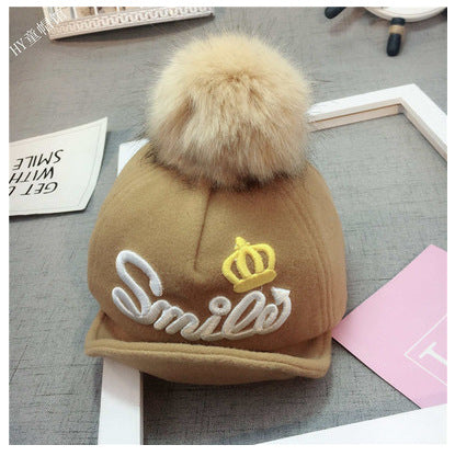 Baby Woolen Cap - Warm Winter Hat for Girls