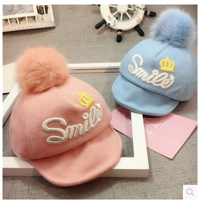 Baby Woolen Cap - Warm Winter Hat for Girls