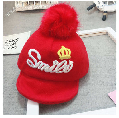 Baby Woolen Cap - Warm Winter Hat for Girls
