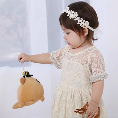 Children's Hair Accessories - Lace Mesh Bow Headband