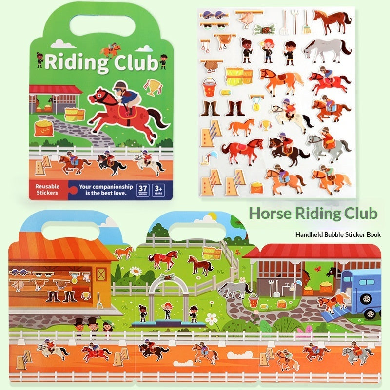 Quiet Book Jelly Stickers - Educational Puzzle Toy for Kids