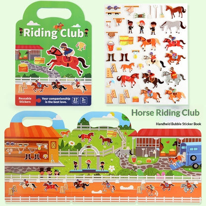 Quiet Book Jelly Stickers - Educational Puzzle Toy for Kids