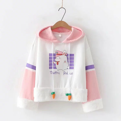 Hooded floppy hoodie for girls