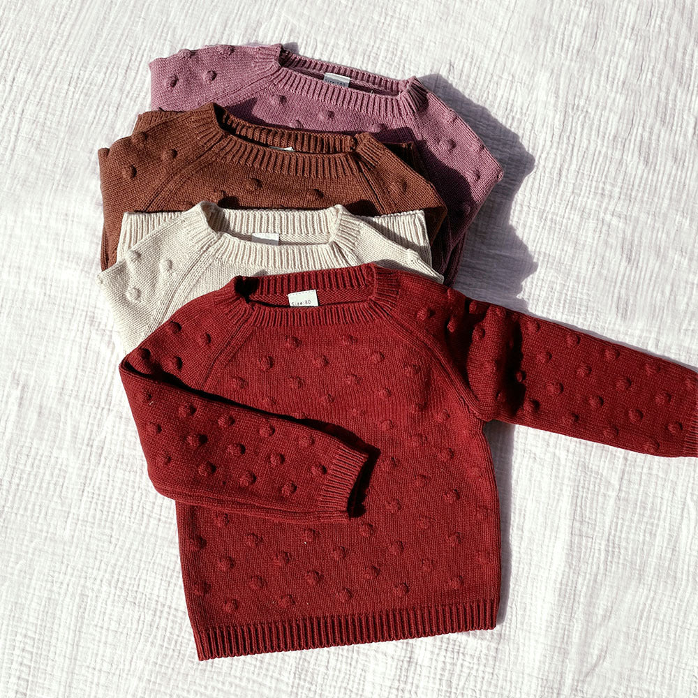 Girls' Popcorn Sweater - Pullover Top for Kids