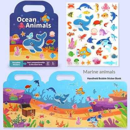 Quiet Book Jelly Stickers - Educational Puzzle Toy for Kids
