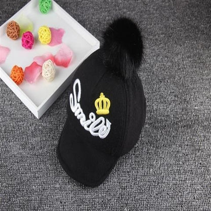 Baby Woolen Cap - Warm Winter Hat for Girls