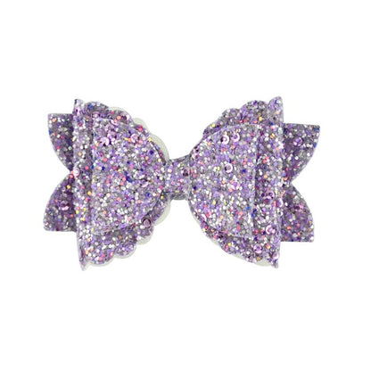 Girl's Hair Accessories - Sequined Double-Layer Bow
