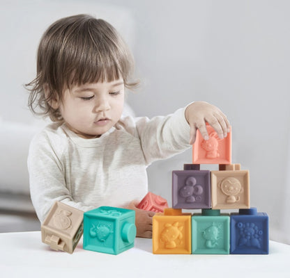Animal Relief Soft Building Blocks - Educational Toy for Kids