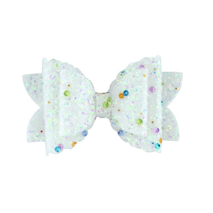 Girl's Hair Accessories - Sequined Double-Layer Bow