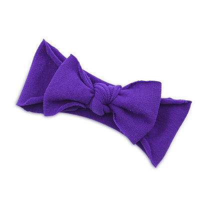 Baby Hair Accessories - Solid Color Knotted Headband
