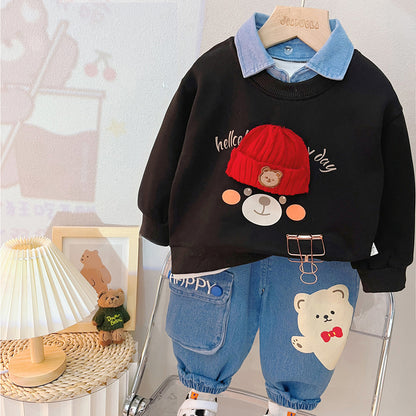Baby Boy Split Suit - Two-Piece Outfit Set