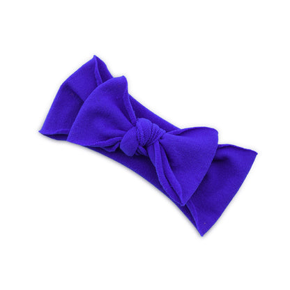 Baby Hair Accessories - Solid Color Knotted Headband