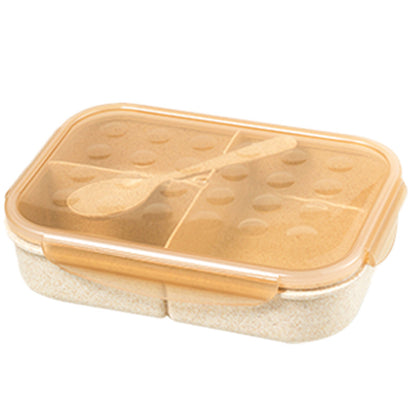 Wheat Straw Divided Lunch Box - Eco-Friendly Bento Box